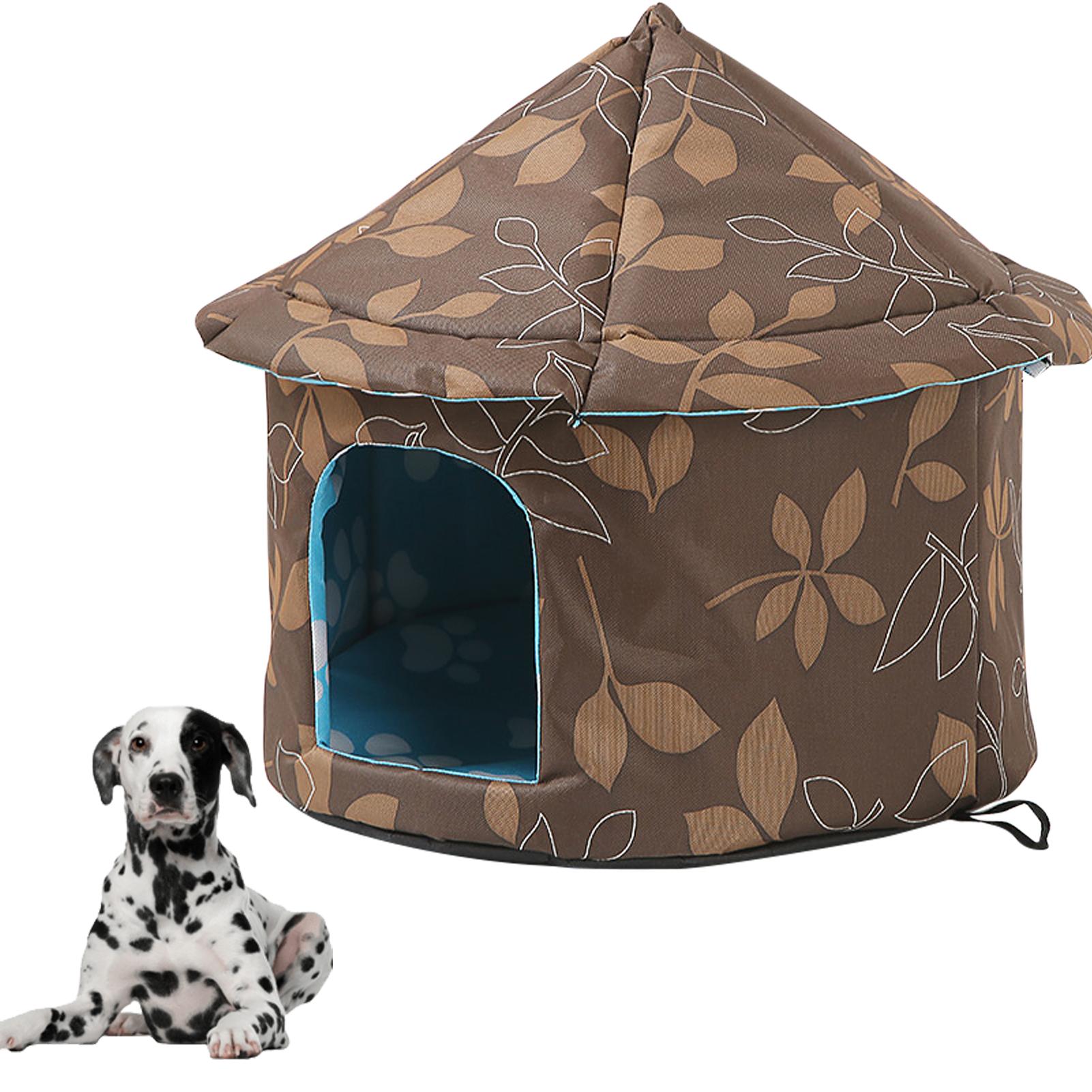 

Accessories Outdoor Pet Dog House Foldable Bed Soft Winter Camouflage Waterproof Rainproof Cat Kennel House Pet Shelter