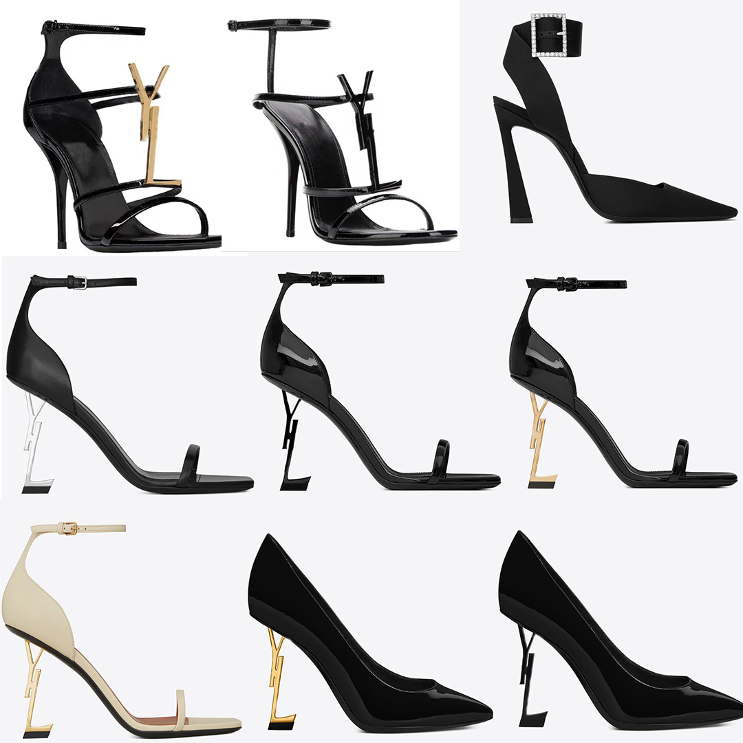 

Classics Women heels Sandals shoes Leather High heel shoe slide Beach Thick bottom slippers Alphabet lady, #7