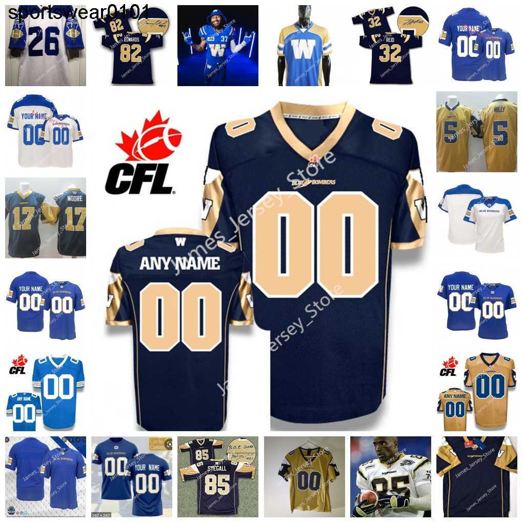 

Custom CFL Winnipeg Blue Bombers football Jersey 44 Shayne Gauthier 7 Mercy Maston 19 Kyrie Wilson 37 Brandon Alexander 21 Nick Hallett 23 Noah Hallett 38 Mike Hampton