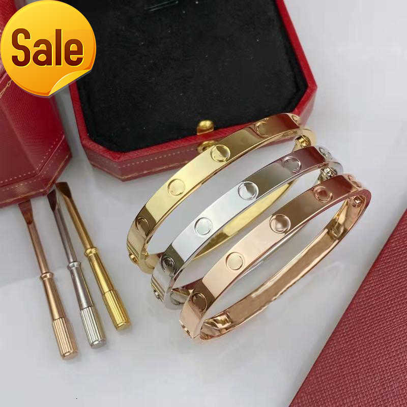 

High end luxury screwdriver love bracelet Fashion unisex cuff bracelet plated 18K gold S925 silver Moissanite jewelry