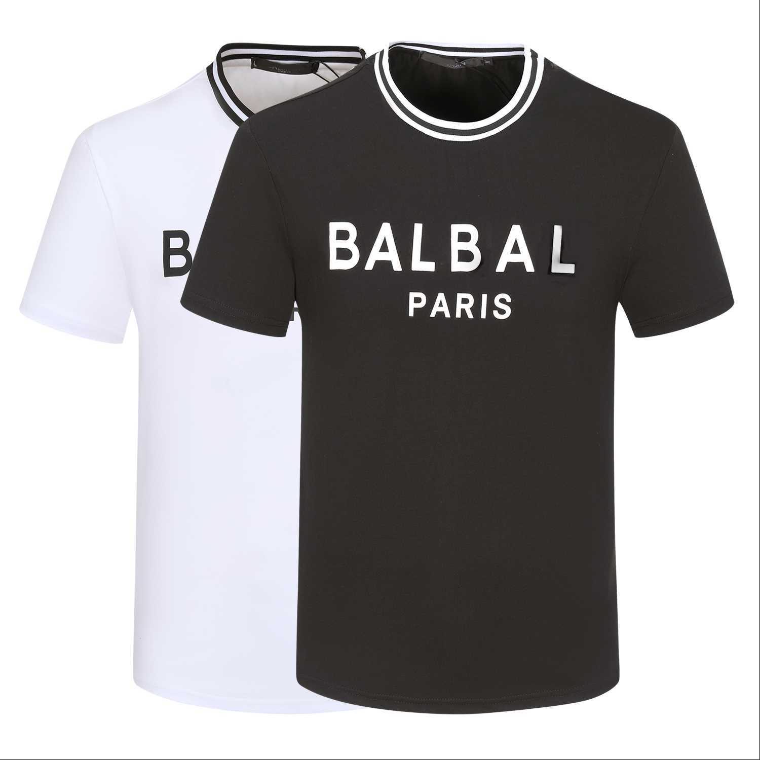 

Men's T-shirts Designer Brand Slim Round Neck European and American Fashion Black and White Letters Cotton Spring and Summer Casual Men's Women's Top M-xxxl