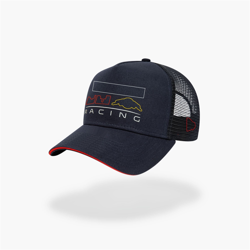 

2023 New season men's and women's same style F1 Formula One team racing cap full embroidery team mark baseball cap big head circumference, Same photo