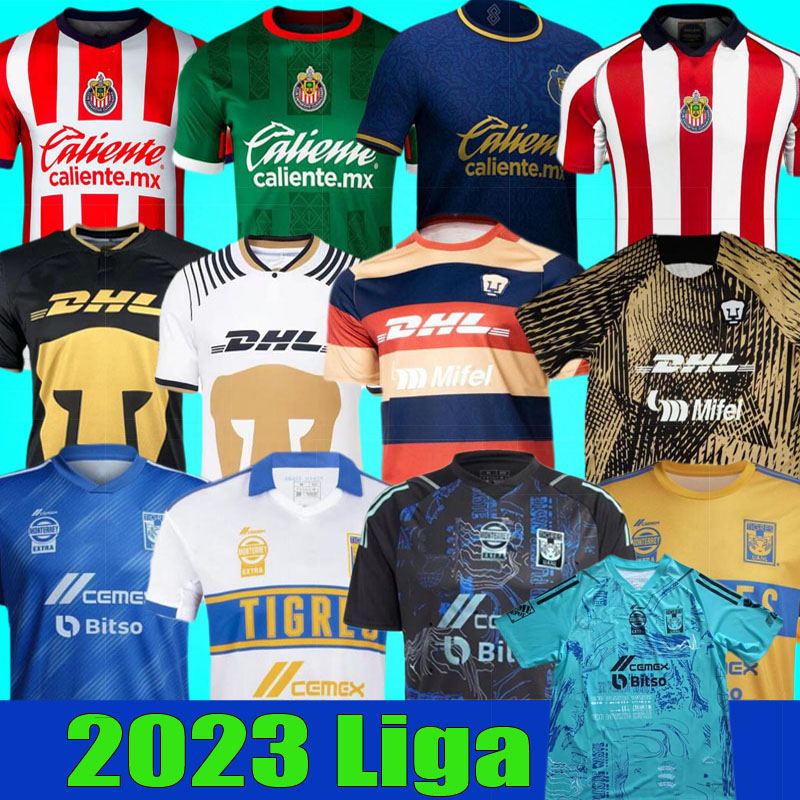 

2023 Tigres UANL Earth day Soccer Jerseys GIGNAC Liga mx 22 23 24 J.I.DINENNO SALVIO UNAM Chivas de Guadalajara 200th special edition kit A.VEGA I.BRIZUELA Football Shirt, Tigres home jersey
