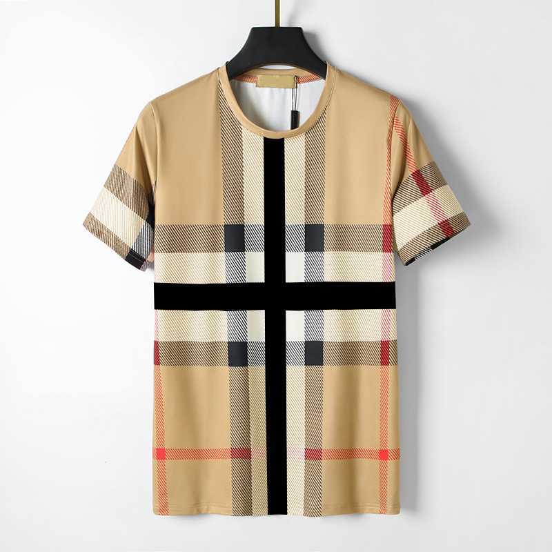 

Designer Men's T-shirt Spring Summer Men's Clothing Women's Short Sleeve T-shirt Fashion Shirt Casual Classic Checker Pattern Size M-3x