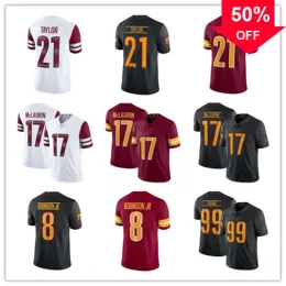 ``Commanders``Football Jerseys 13 Emmanuel Forbes Jersey 17 Terry McLaurin 99 Chase Young 21 Sean Taylor 1 Jahan Dotson 14 Sam How