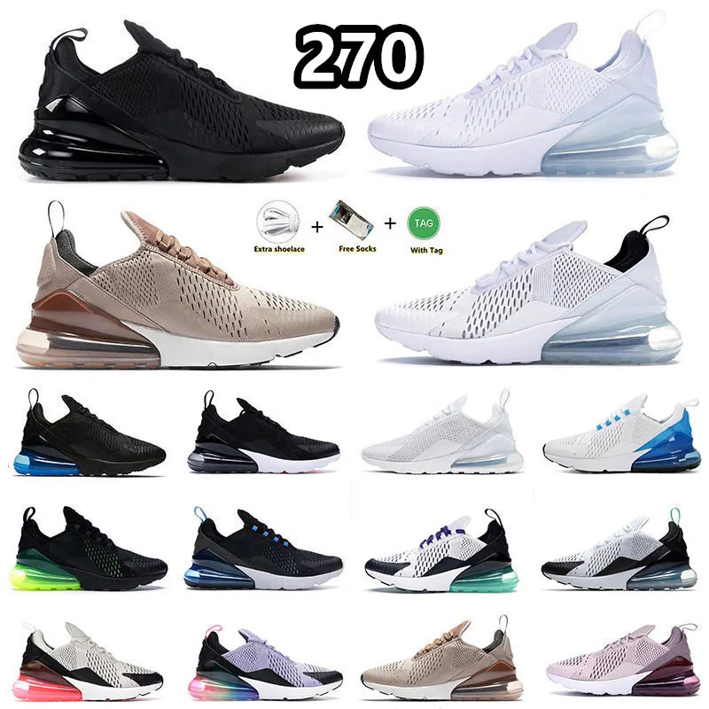 

Bicycle shoes 270 Running Shoes Triple Black 270s Triple White air Anthracite UNC University Red Cactus Light Bone Be true Brown Grape Train, Item#17