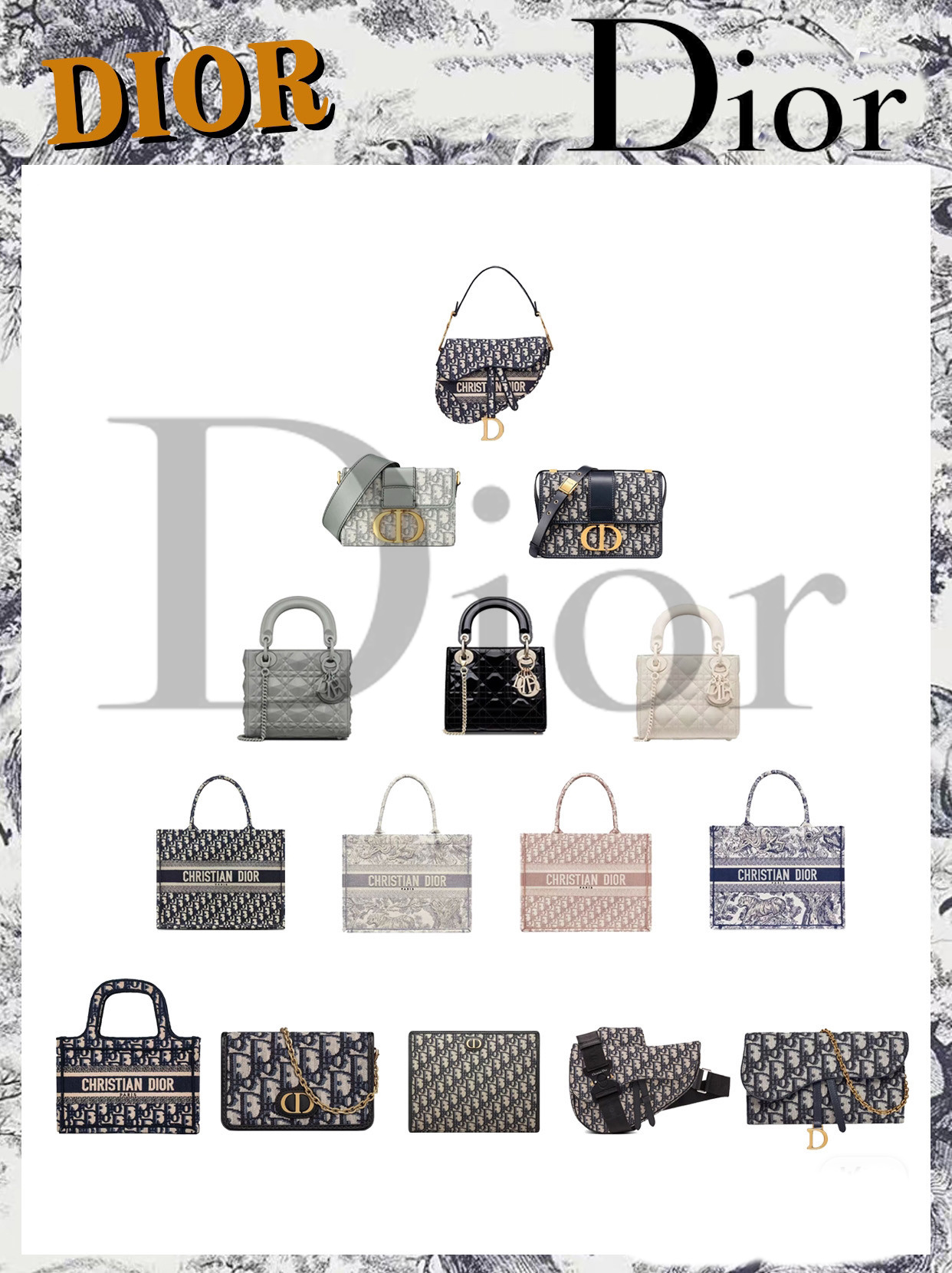 

Dior Bag designer luxury bag women tote, Color 5