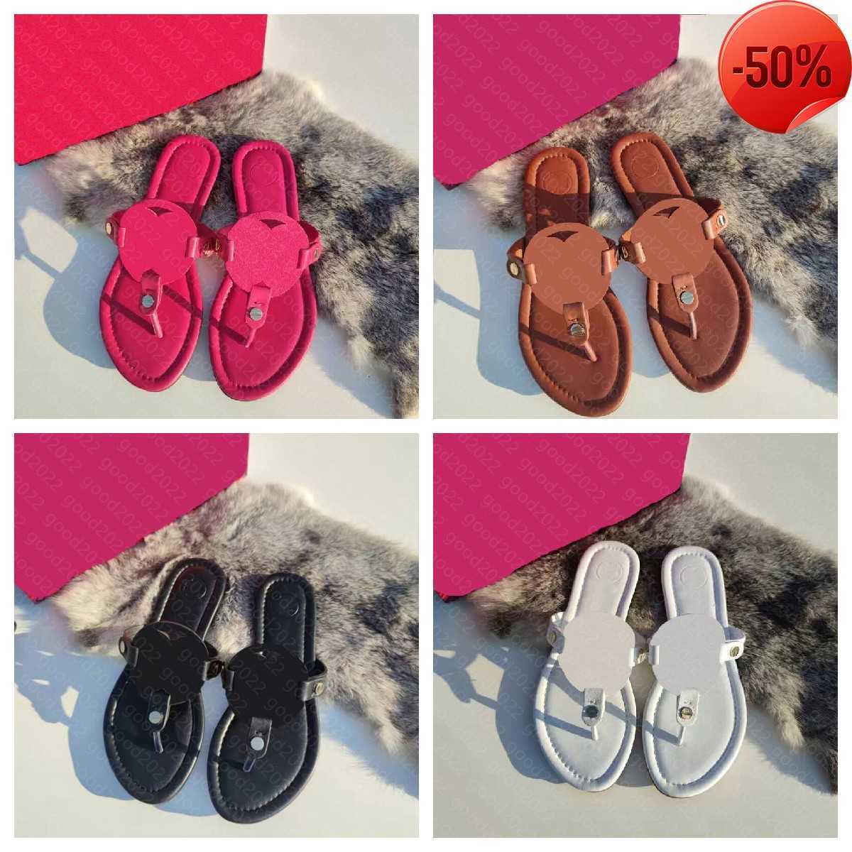 

2023 Designer Slippers Clip Toe Woman Sandals Casual Female Flats Slides Beach Footwear New Flip Flops Ladies Fashion Footwear miller 35-43