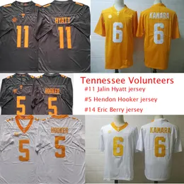 Tennessee Volunteers Football Jerseys 11 Jalin Hyatt 5 Hendon Hooker 14 Eric Berry 6 Alvin Kamara all stitched mens jersey