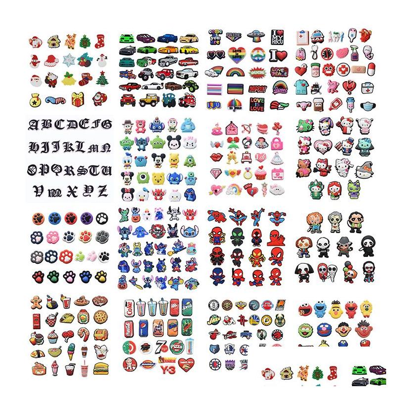 

Shoe Parts Accessories Fast Delivery Pvc Charms Kids Gift Pack For Shoes Designer Croc Shoecharms Wholesale Drop Dhonb