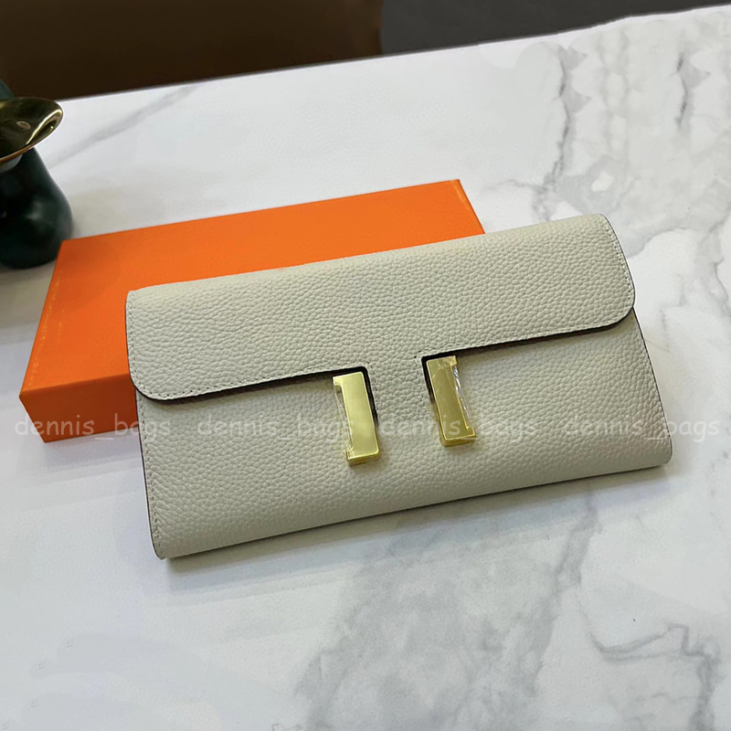 

Classic Designer Wallets Card Holders Luxury Coin Pocket Lock Zipper Woman Long Wallet Elephant Grey Summer Pink Genuine Leather High Quality Mini Clutch Bag