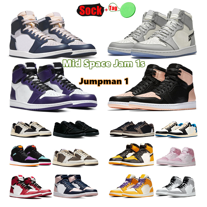 

Basketball Shoes Jumpman low travis scotts Reverse Denim Gorge green dunks Lost Found Mocha Taxi Chicago Bred high Patent UNC 2023 Mens Sport Sneakers size 36-47, Color #11