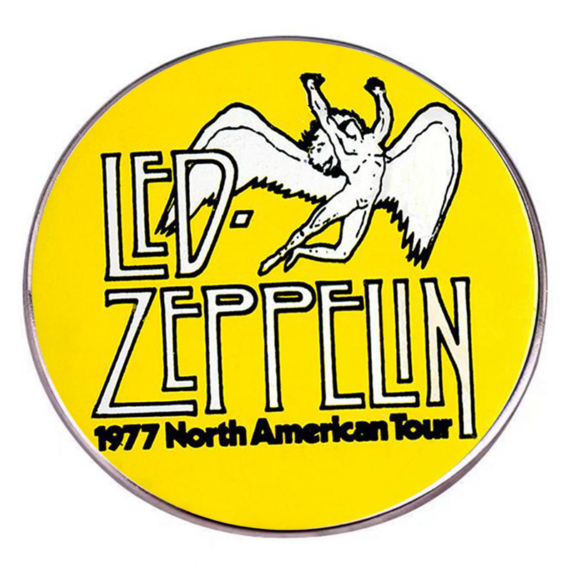 

Zeppelin Rock Band Punk Music Pins Cute Anime Movies Games Hard Enamel Pins Collect Metal Cartoon Brooch Backpack Hat Bag Collar Lapel Badges, As picture