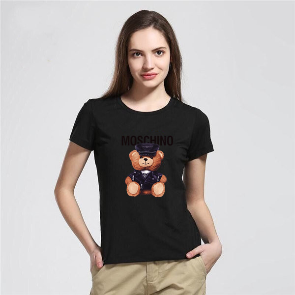 

High quality Moschino T shirt cotton short-sleeved fashion men and women short moschino T-shirt couple models men and women cotton printed short, A+