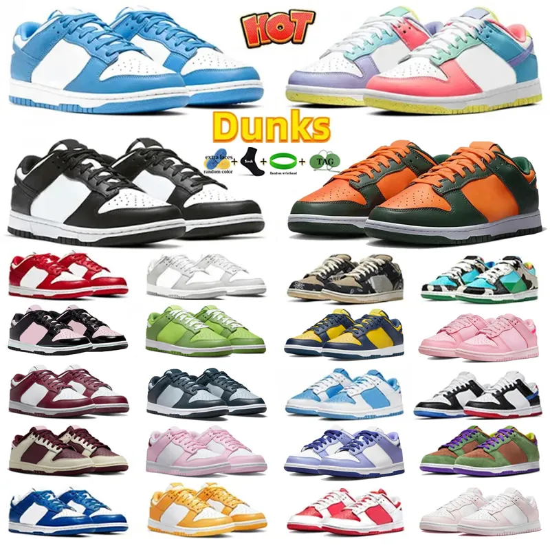 

Cheap Price SB UNC Men Women Shoes Low Dunks Chunky Dunky Designer Sneakers White Black Panda Pigeon Fruity Pebbles Grey Fog Coast TSU Conce, #1 white black panda