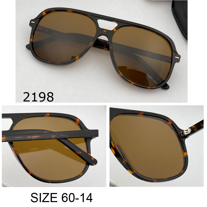 

top quality aviation sunglass for men women designer summer shades uv protection glass lens eyeglasses vintage oversized sun glasses 2198 male gafas with box 60mm