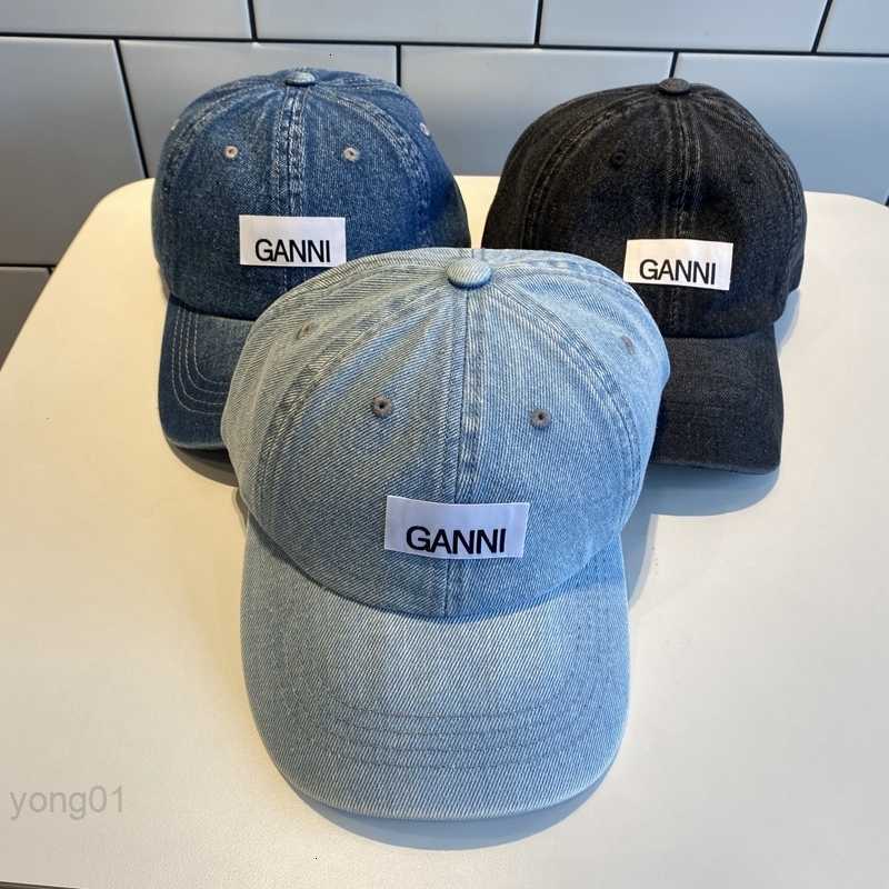 

Ball Caps Ins Three Colors Can Wash Denim Baseball Cap Ganni Sports Outdoor Mens and Womens Adjustable Four Seasons Duck Hat 230408, Deep blue
