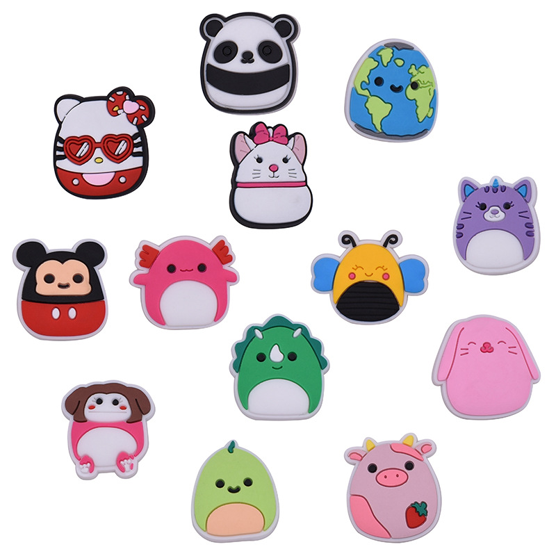 

Cartoon Animals Shoe Decoration Buckle Accessories Jibbitz for Croc Charms Clog Pins
