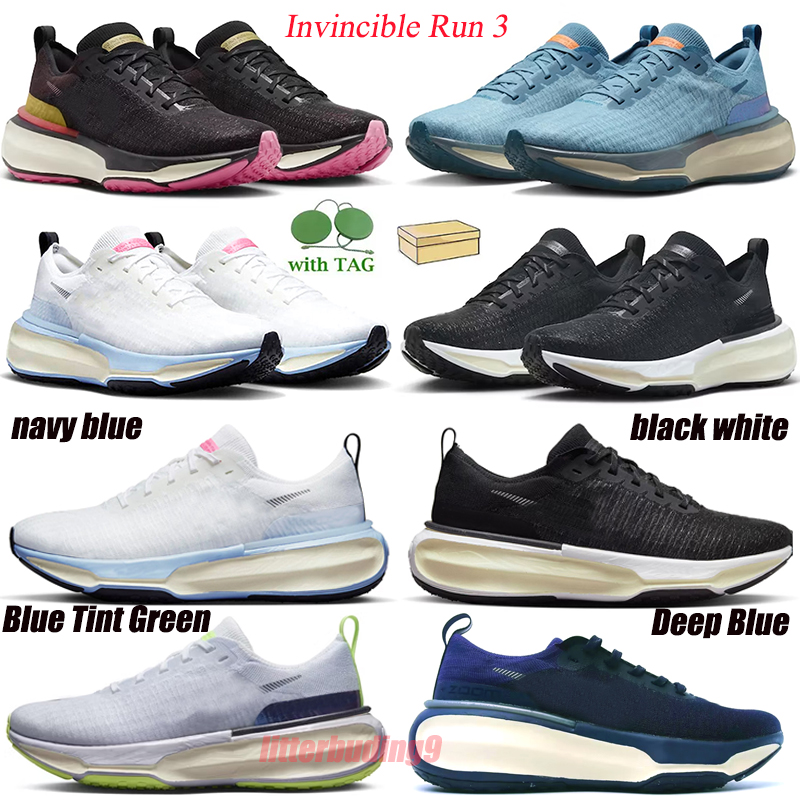 

Designer Hiking Sneakers Running Shoes Jogging Trainers Blue Tint Green Earth Pink Spell Outdoor Sports Invincible Run 3 Women Mens with box