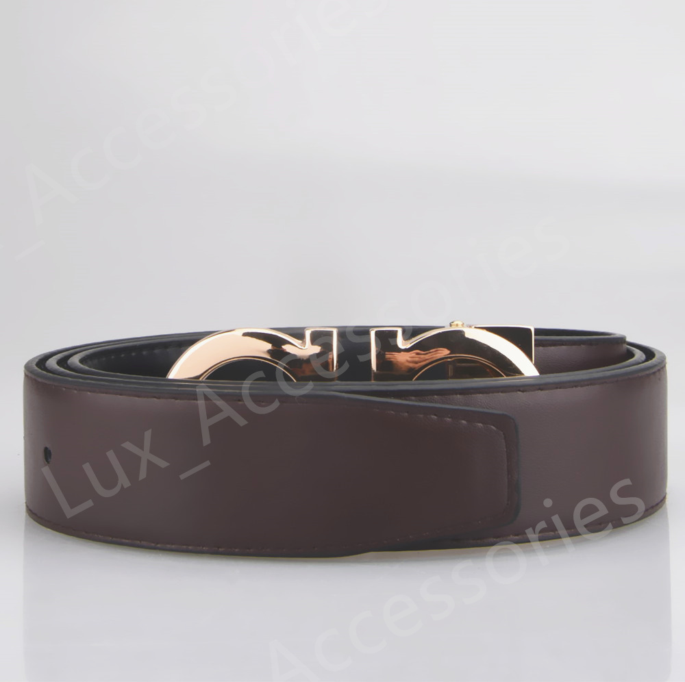 

designer reversible belt for men luxury belts cintura genuine leather black hickory ferra ceinture homme male chastity top fashion mens wholesale, Brown