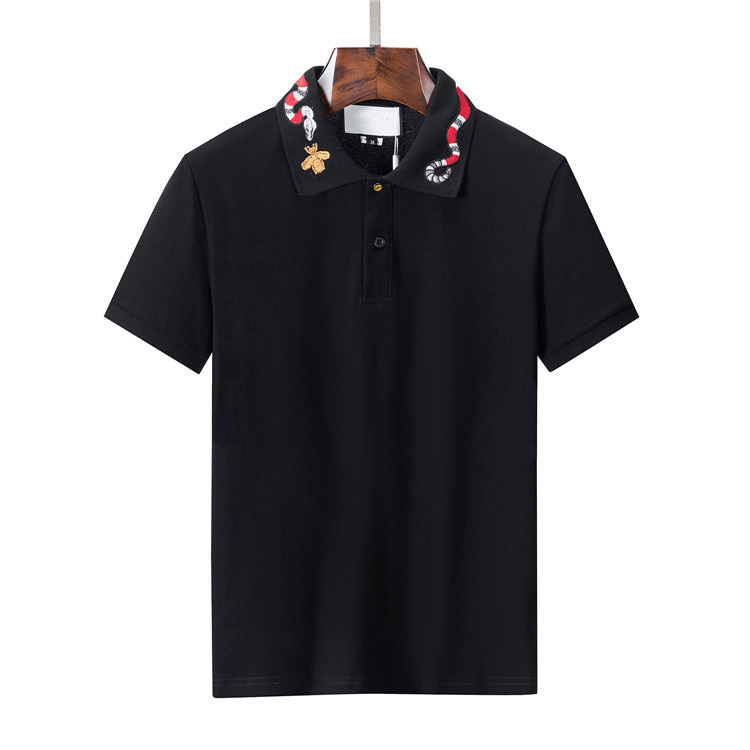 

2023 Summer Luxury Brand Clothes DesignerItaly Polo Shirts Men Casual Polo Fashion Snake Bee Print Embroidery T Shirt High Street Mens Polos, 15