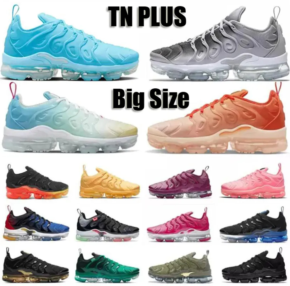 

TN Plus Running Shoes Men Women vapor maxs Trainers Triple Black Tennis Ball USA Cherry Hyper Violet Olive Orange Gradients Atlanta Outdoor Sports Sneakers Eur 36-46, #36