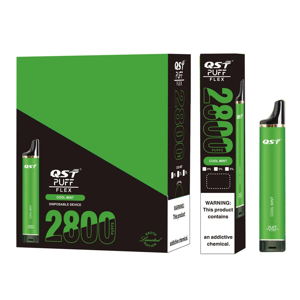 

Top quality Puff Flex Disposable vape 2800 puffs cigarette Vape Pen With 850mAh Battery 8ml Cartridge 2800 Puffs Vapor device 25 flavors no need Pay duty