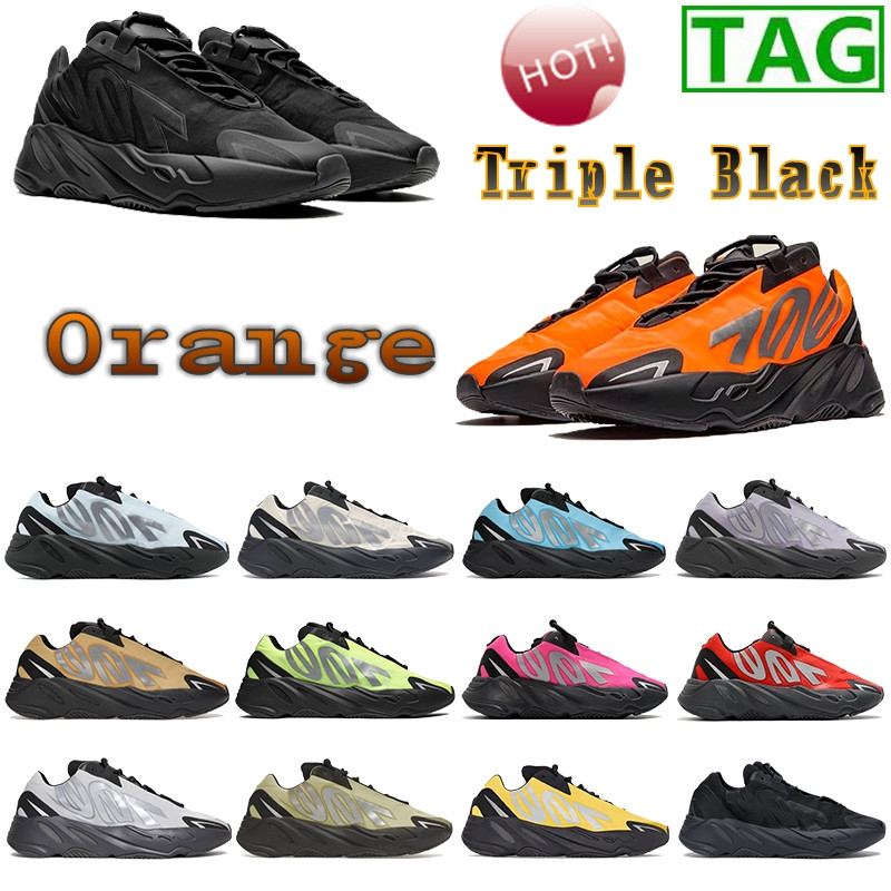 

Men running shoes 700 Blue tint Bright Cyan Honey Flux mens sneakers Phosphor Triple Black Orange womens sports shoes size 36-46, #07-orange