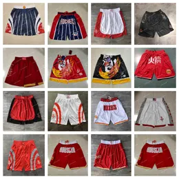 ``Rockets``men Throwback````Basketball Shorts pocket Basketball Jerseys Shorts