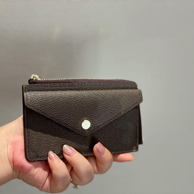 

M69431 CARD HOLDER RECTO VERSO Designer Fashion Womens Mini Zippy Organizer Wallet Coin Purse Bag Belt Charm Key Pouch Pochette Accessoires 6 Colors, Embossed black