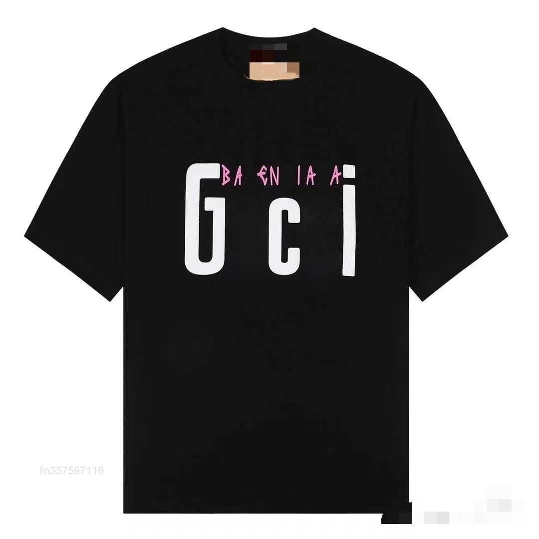 

2023 Men's Designer Large Men's T-shirt Polo T-shirt Men's Chest Print Letter Summer Short Sleeve Asian Size Top M-5xl, Multi