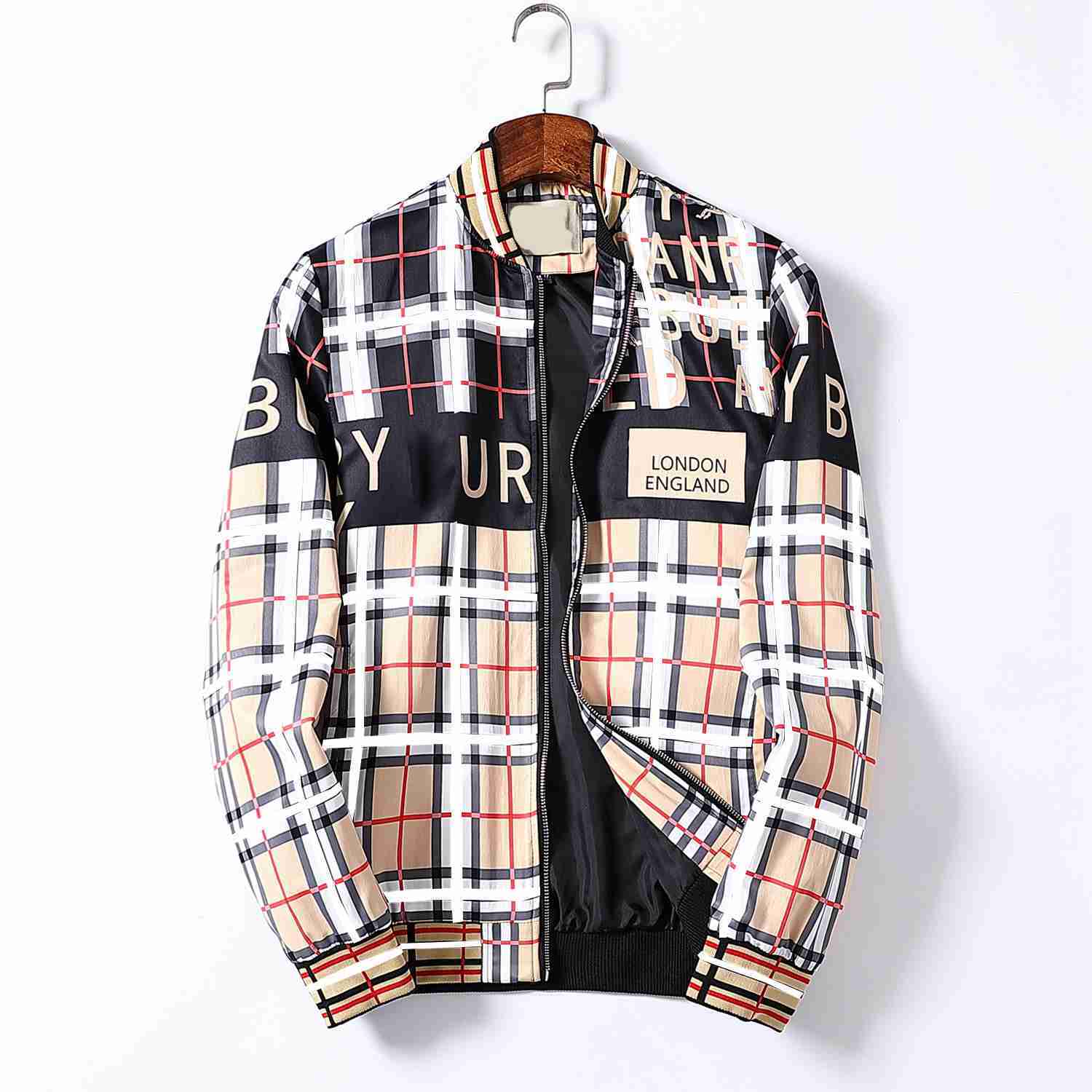 

2023 Designer Brand Men's Jacket European and American Standing Neck New Striped Pocket Design Cool Casual Fit Coat Top 3xl