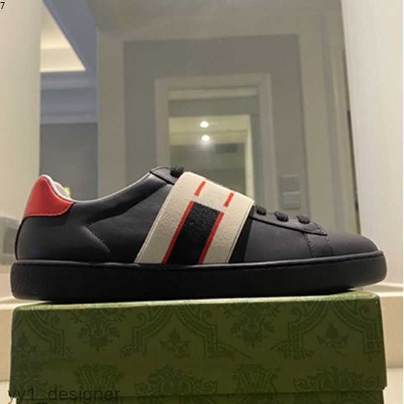 

Italy Men Women Sneaker Casual Shoes Top Quality Snake Chaussures Leather Sneakers Ace Bee Embroidery Stripes Shoe Walking Sports mkj1548
