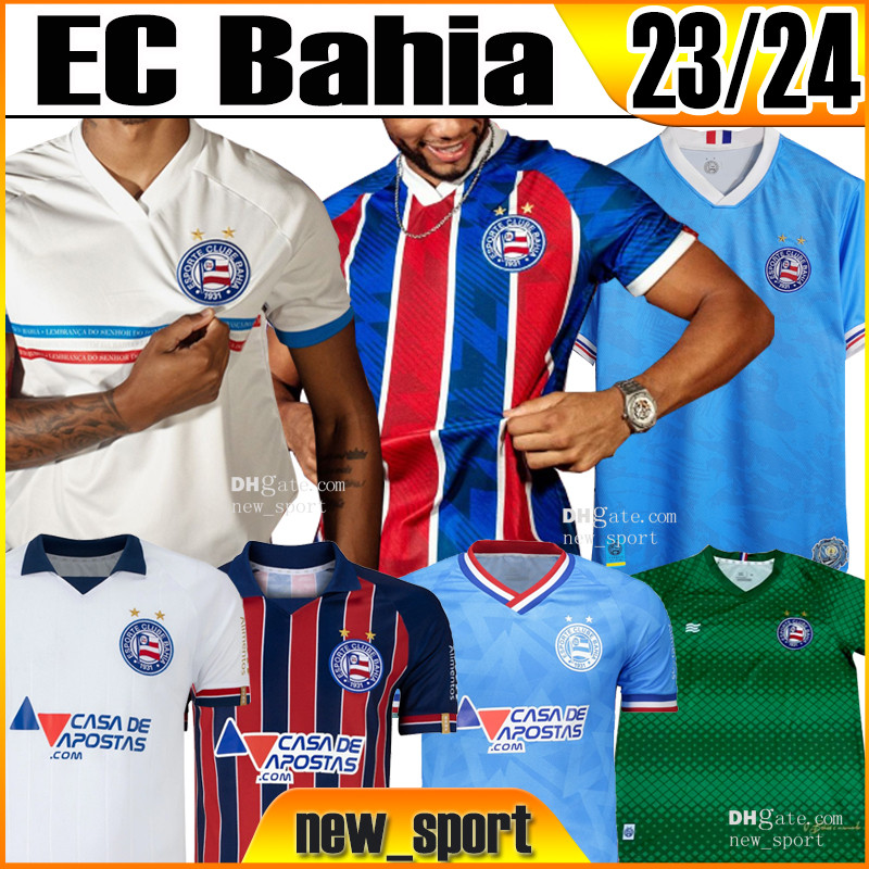 

23 24 EC Bahia GILBERTO Hombres Soccer Jerseys ROSSI FLAVIO RODRIGUINHO 2023 2024 Home Away Football Shirt Club Short Sleeve Camisetas de foolball shirt men S-XXL, Bayiya 23 24 gk