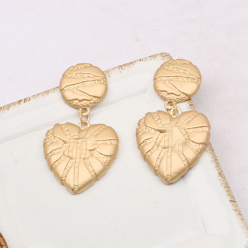 

Simple 18K Gold Plated 925 Silver Luxury Brand Designers Letters Stud Large Geometric Famous Women Heart Crystal Rhinestone Pearl Earring Wedding Party Jewerlry