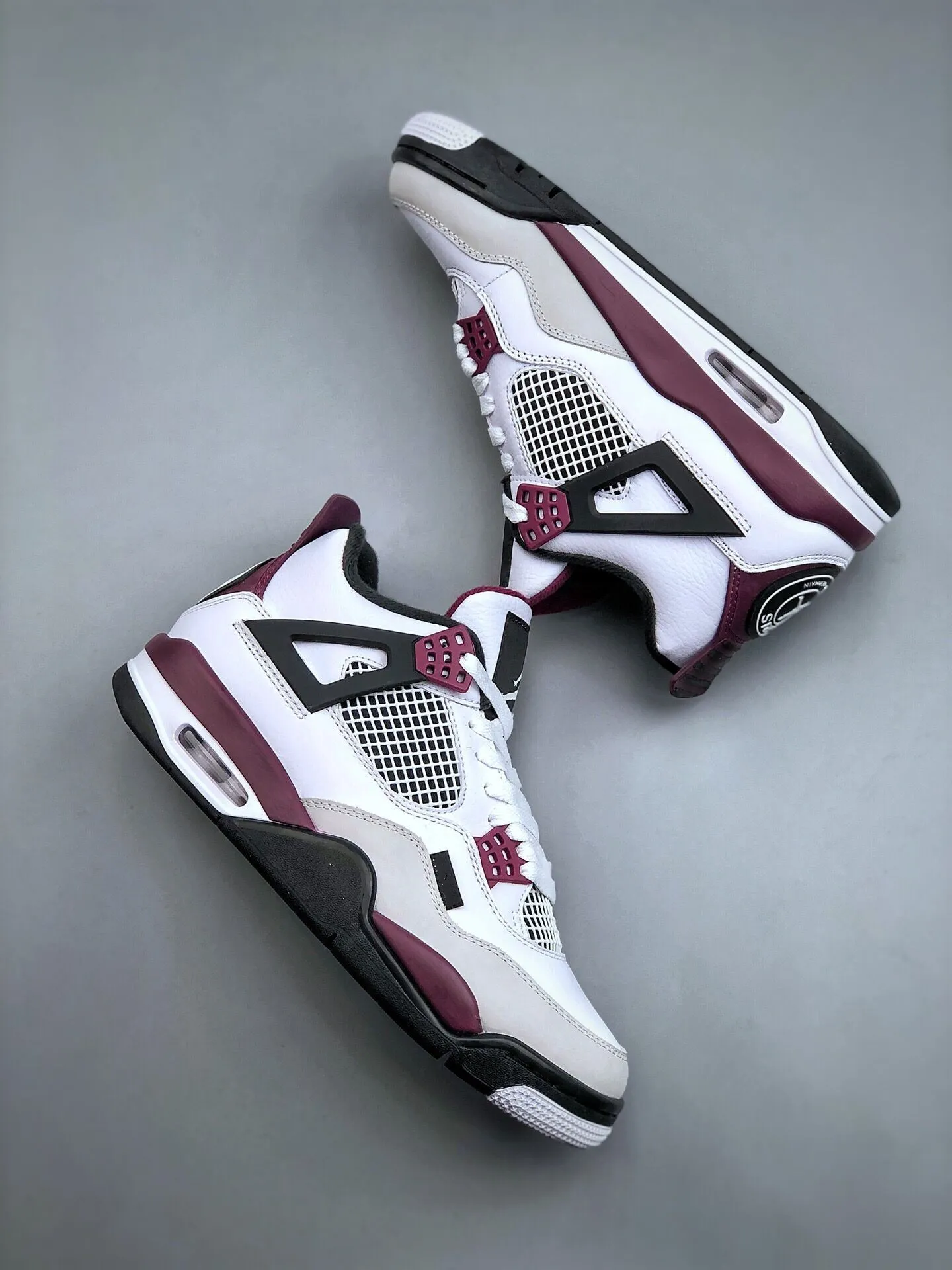 

Wholesale 4s Paris-Saint-Germain Basketball Shoes Designer Jumpman 4 White Neutral Grey Black Bordeaux Men Women Sneakers