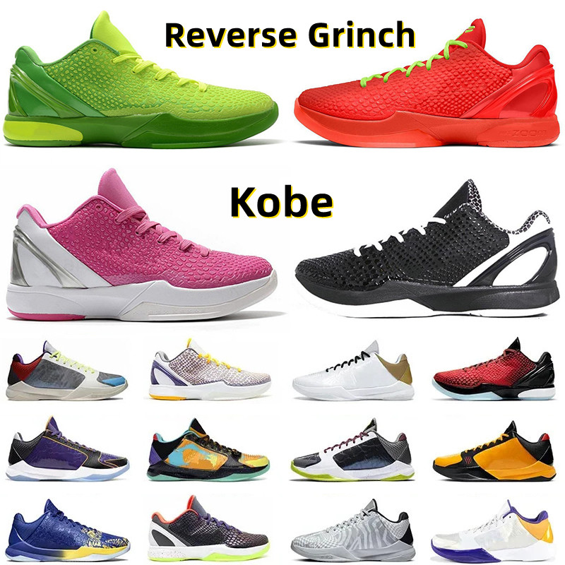 

Kobe 6s 6 Protro Reverse Grinch Mens Basketball Shoes Mambacita Bruce Lee Big Stage Chaos Tucke 5 Rings Metallic Gold Men Trainers Sports Outdoor Sneakers Shoe 40-46, Color#1