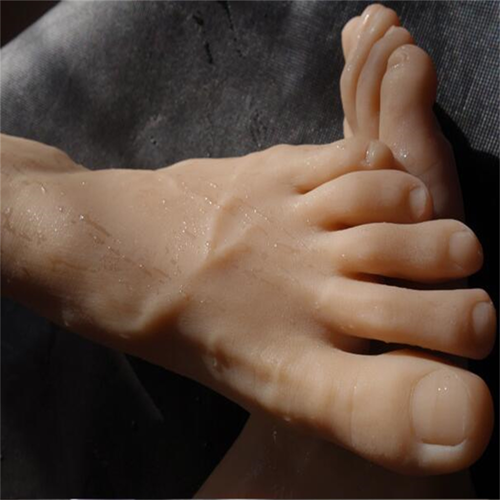 44yard Real male sexy doll Foot mannequin Blood vesse Silicone Photography Silk Stockings Jewelry Model soft Silica gel 1PC C749-image-488528735