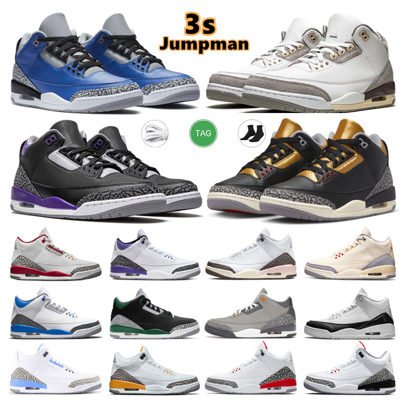 

Jumpman 3s Basketball Shoes Mens Trainers Outdoor Sports Sneakers 3 Fire Red Pine Green Air Shady UNC Court Purple Laser Orange Cardinal Hall Of Fame, Color #23