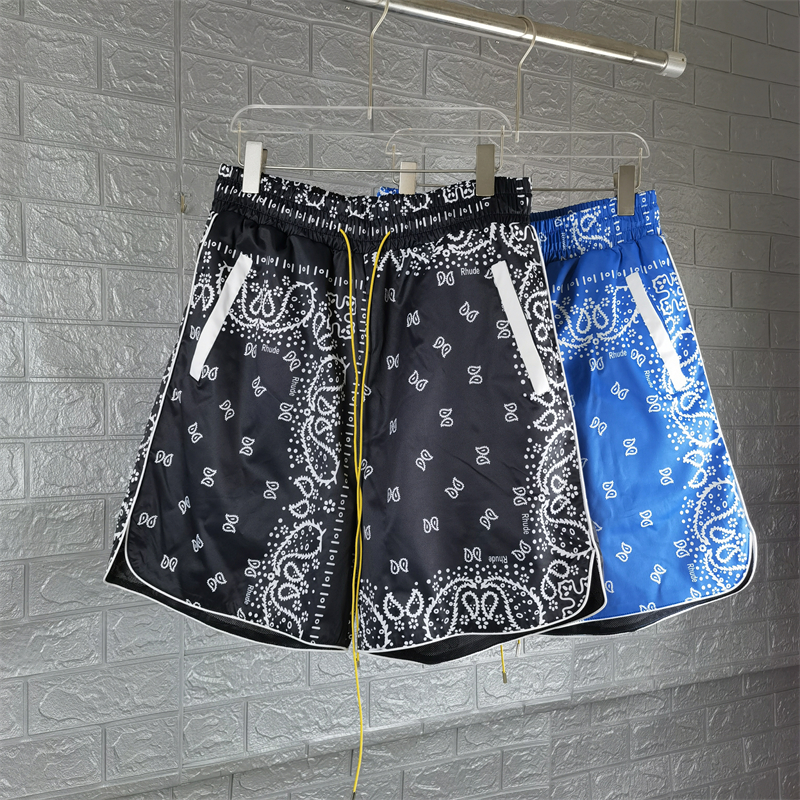 

2023ss Printing Shorts Men Women 1 Quality Drawstring Vintage Shorts Real Pics