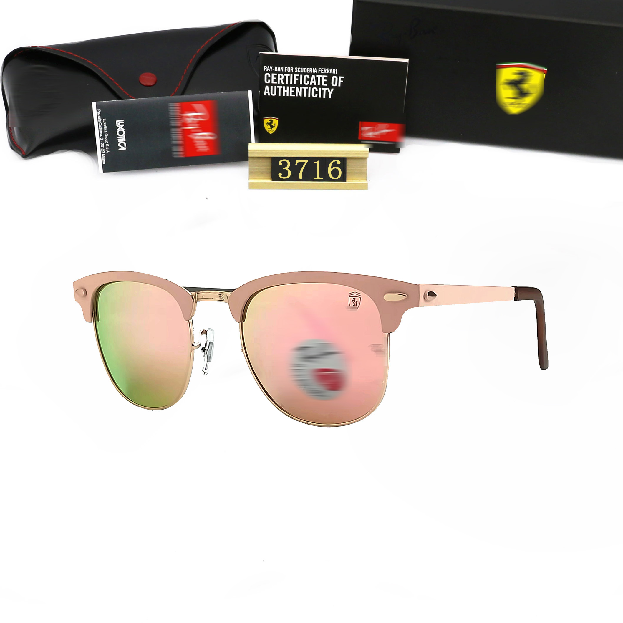 ban ray 3716 with box Polarized sunglasses UV400 Photochromic Pc Alloy Sun protection Driving Travel Sports-image-862357266