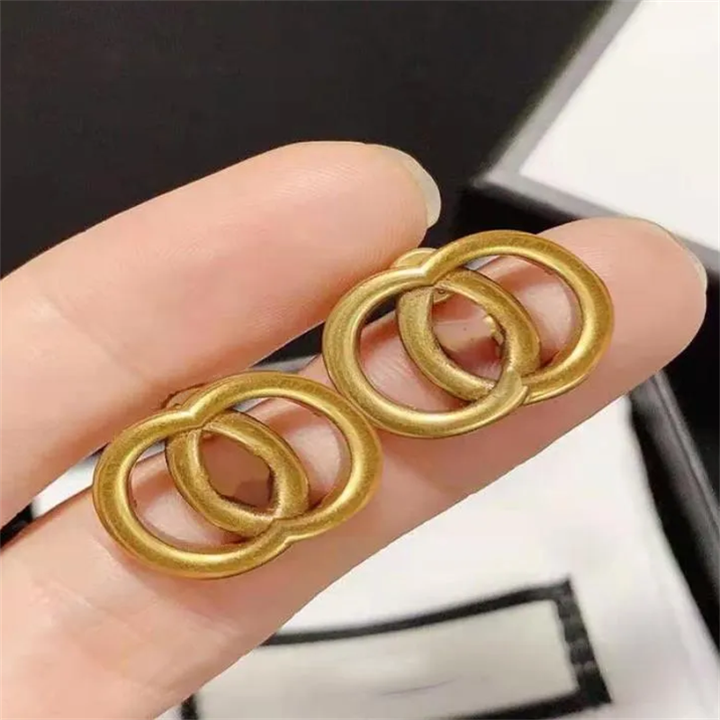 

New Earrings For Women Designer Letters Ear Studs Gold Luxury Earring Womans Jewelry Stud Dangle Earing No Box Auzoo Store
