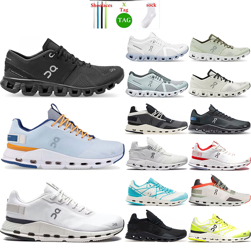 

designer cloudnova running shoes All white Black Asphalt Grey Alloy Grey Niagara Blue Orange Sea for mens womens sport sneakers trainer size