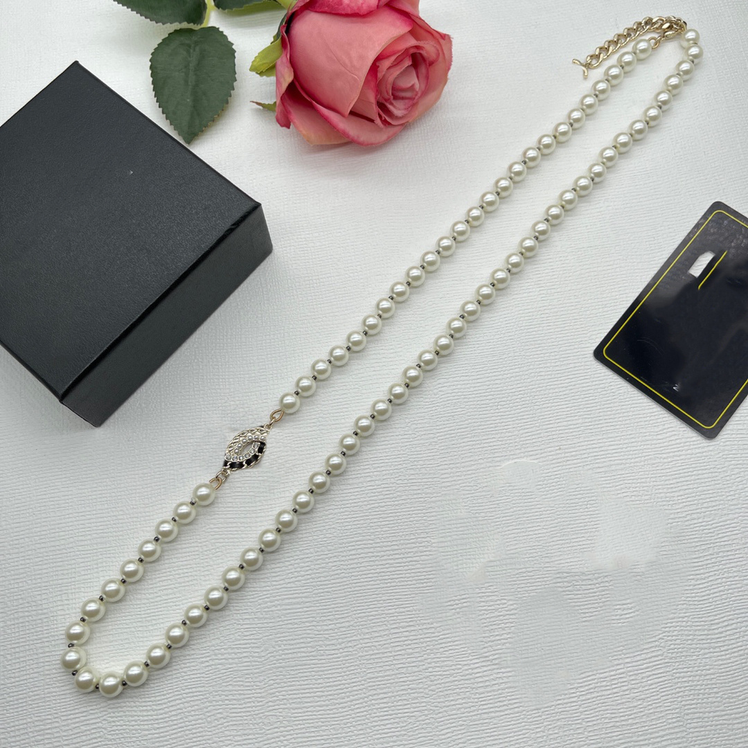 

Fashion Designer C Pendant Necklaces Luxury Gold Necklace Letter CCity Women Jewelry Trend Metal Crystal Pearl cjeweler Woman Gift