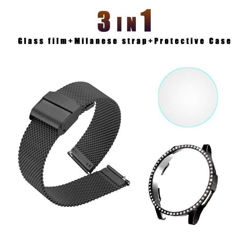 

20mm 22mm Metal Band For Samsung Galaxy Watch 3 41mm/45mm Bracelet Replacement Loop Smart Watch Accessories
