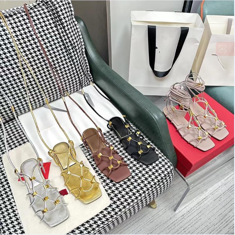 

Latest Luxury Designer vt Brand Shoes High Quality Roman Sandals Women's Shoes Repair Shoes Imported Genuine Leather Shoes Factory Shoes Women's Shoes, Yellow