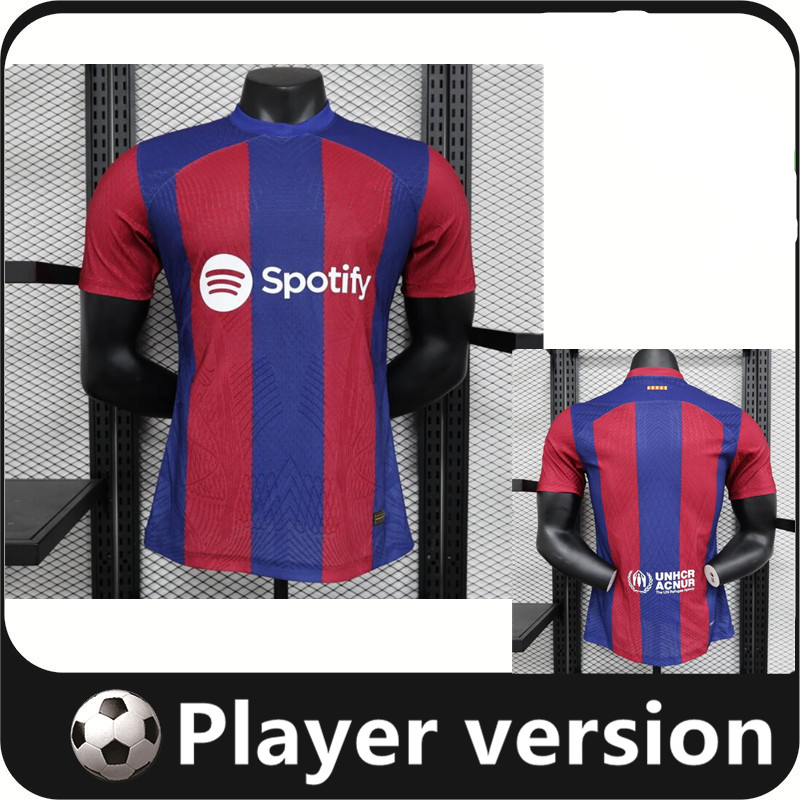 

23 24 home PEDRI LEWANDOWSKI soccer jerseys ADAMA GAVI camiseta de futbol R. ARAUJO 2023 2024 FC ANSU FATI MEMPHIS DEST football shirt Player version, 22/23 4th