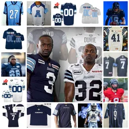 American College Football Wear Custom CFL Toronto Argonauts Jersey 12 Jamal Peters 1 Shaquille Richardson 35 Tigie Sankoh 14 Boris Bede 58 Jake Reinhart 70 Toshiki Sa