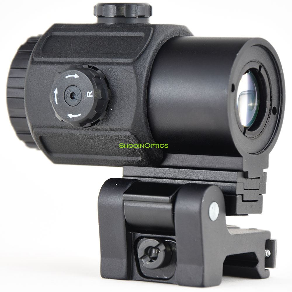 

Tactical Scopes Accessories G33 G43 3x Magnifier Optics Scope Quick Release Flip 20mm Rail Picatinny Weaver Mount Base For 558 Holographic Reflex Red Dot Sight, Customize
