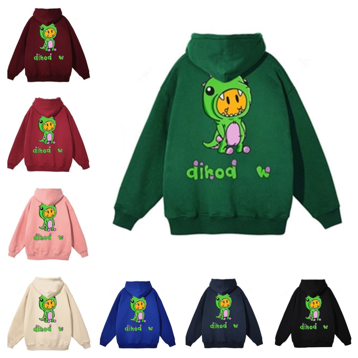 

Womens Hoodies Designer Smiley Sweatshirt Couple Summer Trend Long Sleeve Casual Alphabet Dinosaur print Hoody Tops High Street Drews House Sweatshirts, 22